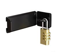 Cerradura de puerta con contraseña de robo en ángulo recto, para puertas en uso, armarios de dormitorio (negro-C)