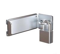 Cerradura de puerta con contraseña de robo en ángulo recto, para puertas en uso, armarios de dormitorio (plata-A)