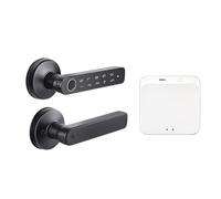 Cerradura de puerta con huella dactilar Tuya BLE, cerradura electrónica Digital inteligente con contraseña/llave/tarjeta IC (opcional)/Smartlife/desbloqueo por aplicación Tuya(Q50-tuya-Non-Gateway)