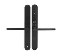 Cerradura de puerta con huellas dactilares, cerradura de puerta, cerradura inteligente con asa, cerradura digital para puerta de 38-55 mm (negro)