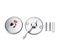 Cerradura de puerta con indicador de perno de privacidad para inodoro, baño, cubículo, superficie de acero inoxidable montada