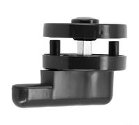 Cerradura de puerta con perno indicador para privacidad de baño, letrero vacante/comprometido con indicador abierto/cerrado (rojo/verde), cabeza redonda de 53 mm, plástico, para puertas de 10-20 mm de