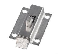 Cerradura de puerta con pestillo de acero inoxidable, cerradura de rebote de resorte para puertas, ventanas, cajas, cajas, cajas de herramientas, cajones, maletero, pestillo de cerradura de puerta (B)