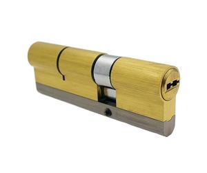 Cerradura de puerta con pomo giratorio y llave, Base de latón la cerradura del barril cilindro grado C for tamaños múltiples puerta entrada(75-32.5)