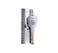 Cerradura de puerta con pomo giratorio y llave, Cerradura de leva Carcasa unibody 11 mm Poste lateral con ranura fresada bala doble 10 llaves(80mm 32.5mm-47.5mm)