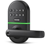 Cerradura de puerta con teclado inteligente con manija: cerradura de puerta de entrada sin llave para puerta delantera - Cerradura de puerta digital electrónica - Cerradura de puerta con código -
