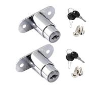 Cerradura de puerta corredera, cerradura para muebles, cerradura de cilindro para muebles, cierre a presión para cajones, con juego de llaves para armarios de archivos, puertas de armario, vitrinas,