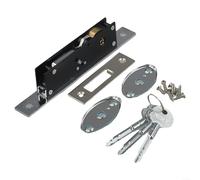 Cerradura de puerta corredera con llaves cruzadas y construcción de aleación de aluminio que ofrece una fuerte seguridad antirrobo en puertas correderas de madera y aluminio