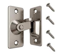 Cerradura de puerta corredera de acero inoxidable 304, 90 grados, cerradura de puerta con 4 tornillos, cerradura de puerta interior para puerta corredera, cerradura adicional de puerta principal
