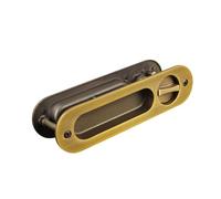 Cerradura de puerta corredera de aleación de zinc gruesa 002D, puerta corredera, puerta plegable, tipo de bloqueo de gancho invisible antirrobo integrado(173x45mm yellow bronze)