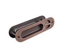 Cerradura de puerta corredera de aleación de zinc gruesa 002D, puerta corredera, puerta plegable, tipo de bloqueo de gancho invisible antirrobo integrado(173x45mm red bronze)