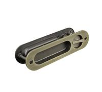 Cerradura de puerta corredera de aleación de zinc gruesa 002D, puerta corredera, puerta plegable, tipo de bloqueo de gancho invisible antirrobo integrado(173x45mm bronze)