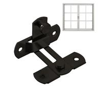 Cerradura de puerta corredera de granero, construcción de acero inoxidable, placa de montaje reforzada, ajuste de tornillo duradero, perno de seguridad para ventana, garaje, jaula de mascotas, armario