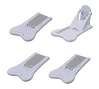 Cerradura de puerta corredera para seguridad infantil, paquete de 4, cerradura a prueba de bebés para patio, armario, ducha, ventana, armario, armario a prueba de niños, pestillo de puerta de cristal