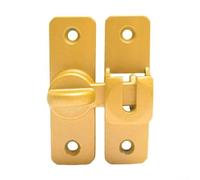 Cerradura de puerta corrediza de granero en aleación de aluminio con movimiento de pestillo de precisión a 90 grados y 180 grados para un control constante de la puerta (dorado)