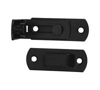 Cerradura de Puerta Corrediza Gancho, Acero al Carbono Negro | Cierre Manual Tipo Pestillo, Diseño Americano Clásico, para Puertas de Granero y Baño
