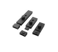 Cerradura de puerta creativa, pestillo protector, hebilla antirrobo, cerrojo deslizante, palanca gruesa for el hogar(Black,4inch)