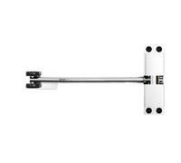 Cerradura de puerta de 20-40kg, cierre automático de 180 grados, superficie ajustable, 1 ud.(WHITE)