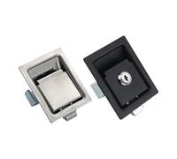 Cerradura de puerta de acero inoxidable o hierro for gabinete, caja de distribución, cerradura de plano de hierro, 1 unidad(304-with lock)