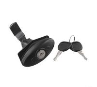 Cerradura de puerta de armario RV con 2 llaves, cerradura de leva de nailon resistente para puerta de yate, para taquilla de caravana, cajón, puerta de vidrio y buzón, pestillo de seguridad fácil de