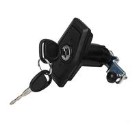 Cerradura de puerta de armario RV con 2 llaves, pestillo de empuje para caravana y caravana, casillero de seguridad de aleación de zinc y nailon para puertas de 27 a 50 mm de grosor, pieza de repuesto