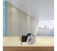 Cerradura de puerta de baño de acero inoxidable con letrero transparente vacante/ocupado para protección de privacidad y visualización de estado fácil de usar en varios ajustes de baño (alambre
