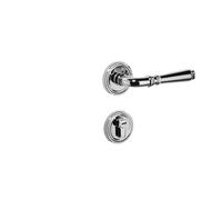 Cerradura de puerta de cobre for el hogar, cerradura de puerta de dormitorio interior, cerradura de puerta de latón, manija de puerta de madera dividida, cerradura silenciosa(Bright silver)