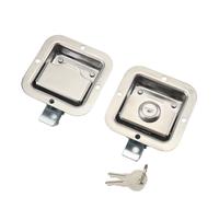 Cerradura de puerta de coche tipo caja de acero inoxidable for remolques, vehículos de ingeniería, cajas de herramientas, cerradura de panel, 1 unidad(MS866-28-with lock)