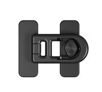 Cerradura de puerta de congelador, 7,2 x 5,8 cm, pestillo pequeño para refrigerador, cerradura de seguridad para horno, protector de puerta de refrigerador a prueba de niños, accesorio de seguridad