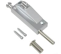 Cerradura de puerta de cristal de aleación de zinc 10.9cm Twist Key Dual (B | Cuerpo de aleación de zinc, acabado galvanizado, resistente a la corrosión, opciones de torsión y llave, tamaño de 10,9 cm