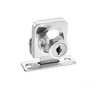 Cerradura de puerta de cristal oscilante doble individual para armarios con 2 llaves seguras, material de aleación de zinc, se adapta a puertas de vidrio de 5 8 mm, sin necesidad de taladrar