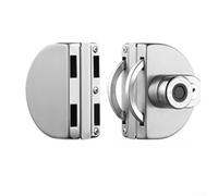 Cerradura de puerta de cristal y huella dactilar BTV para puertas gruesas de 10 mm a 12 mm con respaldo de llave mecánica y capacidad de huellas dactilares de 100 (doble hoja)