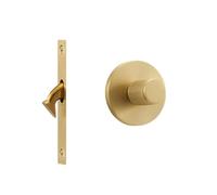 Cerradura de puerta de emergencia con perilla de latón y una sola palabra, con cable de cobre(Gold)