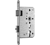 Cerradura de puerta de escape 1128, 2 flg. /EN 179, DM 65/24, derecha, acero inoxidable
