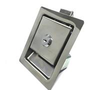 Cerradura De Puerta De Gabinete Cuadrada Con Llave O No For Caja Electrónica, Baúl De Camión, Camioneta, Autobús, Accesorios Rarelock MS215 G 1 Pieza(Black with Key)