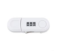 Cerradura de puerta de gabinete multifuncional con protección de contraseña para refrigerador Armario Anti-pellizco Función de seguridad Fácil operación con una sola mano Blanco (blanco)