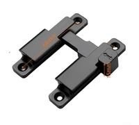 Cerradura de puerta de granero de 180 grados con pestillo de puerta abatible para un bloqueo vertical y horizontal seguro, construcción de aleación de zinc resistente para un uso duradero (negro)