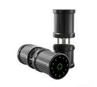 Cerradura de puerta de huellas dactilares con control de aplicación y entrada de contraseña, compatible con códigos temporales sensibles al tiempo y acceso a llave mecánica con pantalla para un