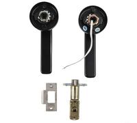 Cerradura de puerta de huellas dactilares para interiores con entrada sin llave, acceso con contraseña y respaldo de llave mecánica, construcción de aleación de zinc, privacidad a prueba de miradas