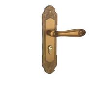 Cerradura de puerta de madera maciza for interior con manija de latón magnética/silenciosa(Magnetic lock)