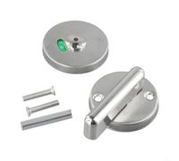 Cerradura de puerta de perno indicador para puertas de inodoro y baño que muestran estado vacante o comprometido, adecuado para edificios públicos y de oficinas