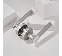 Cerradura de puerta de privacidad de aleación de Zinc, mango con patrón de rodillo, reverso de baño, 1 Uds.(砂金)