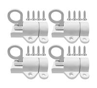 Cerradura de puerta de rebote de 2/4 piezas pestillos de resorte de aluminio, pestillos deslizantes automáticos con tornillos de montaje para armarios, puerta, ventana, armario, valla