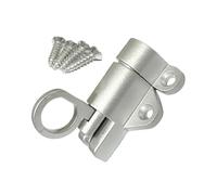 Cerradura de puerta de resorte, pestillo automático de resorte | Pestillo de puerta de resorte | Anillo de tracción de seguridad, perno de puerta de resorte, bloqueo automático con tornillo para valla