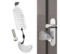 Cerradura de puerta de seguridad doméstica: dispositivo portátil de seguridad para puertas ideal para viajes, apartamentos y hoteles, cerradura de puerta compacta para mayor seguridad en movimiento