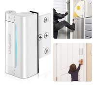Cerradura de puerta de seguridad para el hogar, cerradura de refuerzo de puerta de metal mejorada a prueba de niños, 3 pulgadas soporta 800 libras de impacto para puertas batientes hacia adentro,