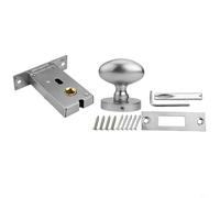 Cerradura de puerta de un solo lado Diseño oculto moderno con operación simple para puertas ignífugas y de baño (plata)