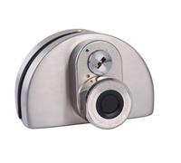 Cerradura de puerta de vidrio, BTV y cerradura de puerta de vidrio de oficina de huellas dactilares segura para acceso para puerta de vidrio en forma de U de 10 a 12 mm, cerradura de huellas