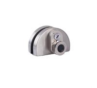 Cerradura de puerta de vidrio, BTV y huella dactilar, cerradura de puerta de vidrio de oficina segura para acceso para puerta de vidrio en forma de U de 10 a 12 mm, cerradura de huellas dactilares sin