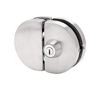 Cerradura de Puerta de Vidrio Doble, Resistente Y Duradera, Alta Seguridad para el Hogar Y la Oficina, para Puerta sin Marco